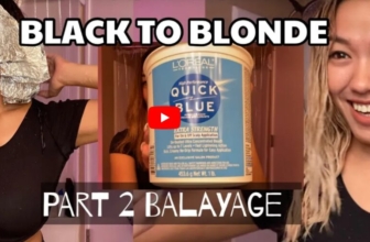 How To Bleach Hair From Black To Blonde Using L’Oréal Quick Blue