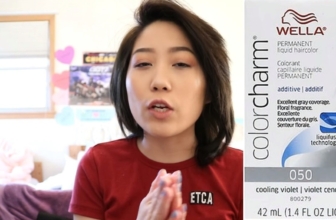 How To Get Grey Hair Using Wella O50 Color Charm Cooling Violet Additive