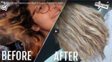 Black & Brown Hair To Icy Blonde With Wella T18 And T14