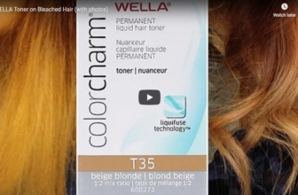 WELLA Toner On Bleached Hair With Wella T35 Beige Blonde