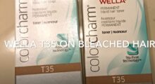 Wella T35 Toner on Bleached Hair